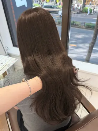 ロング カラー 髪質改善艶カラー🩶 Nanako ⟡.·のヘアスタイル