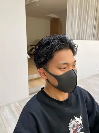 パーマ メンズ 赤本悠斗波巻きパーマ メンズパーマのヘアスタイル