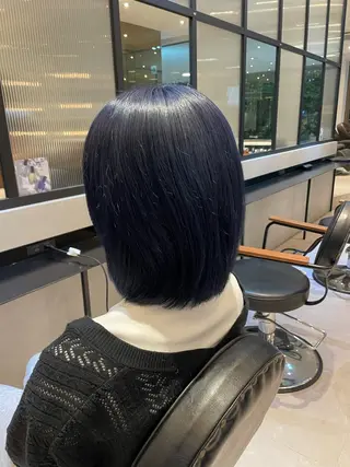 ミディアム オリーブカラー🫒/ ハッシュカット/みゆのヘアスタイル