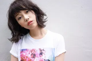 ミディアム 花井 啓好のヘアスタイル