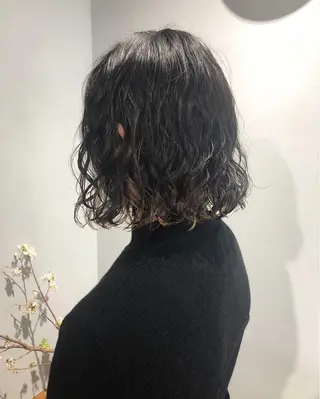 パーマ ボブパーマコテ巻き風 パーマNo1深江秀平のヘアスタイル