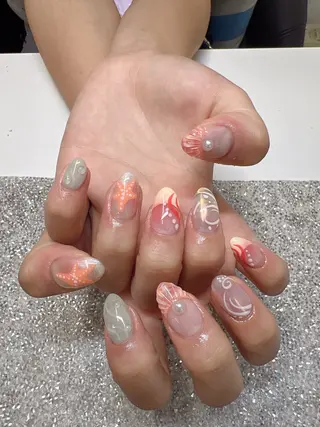 ネイル ガレンドウ 白澤 愛子のネイルデザイン