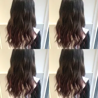 ロング カラー 小栗 麻衣のヘアスタイル