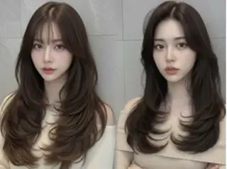 セミロング せいと/レイヤー/ ハイトーン/艶髪のヘアスタイル