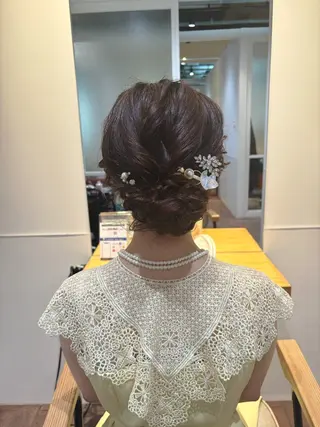 ミディアム ヘアアレンジ マンツーマン 縮毛矯正/マユコのヘアスタイル