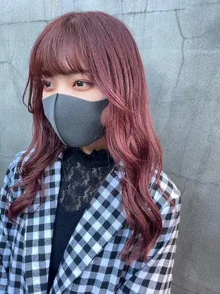 ロング カラー ヘアアレンジ 髪質改善カラー&TR 縮毛矯正/弱酸性矯正のヘアスタイル