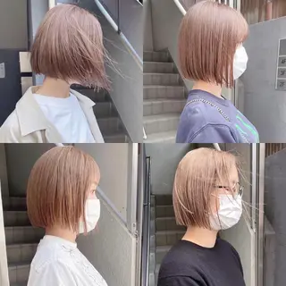 ミディアム ボブ/縮毛矯正 🌟梅田盛一🌟のヘアスタイル