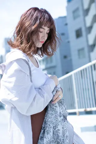 ミディアム chouchou 心斎橋のヘアスタイル