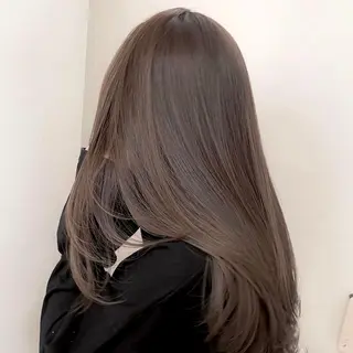 ロング カラー YUIKA☆髪質改善 小顔カット艶カラーのヘアスタイル