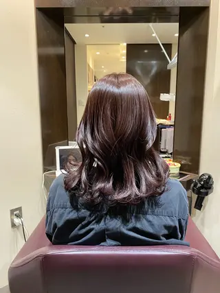 ミディアム カラー h Blanche 丸山 稚葉のヘアスタイル