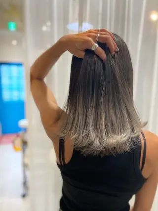 ミディアム カラー ヘアアレンジ 次世代シールエクステ 錦糸町 小泉 朋之のヘアスタイル