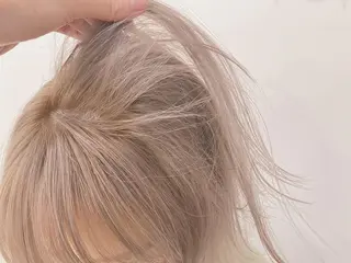 ミディアム カラー 顔周りレイヤー/韓国 ブリーチminamiのヘアスタイル