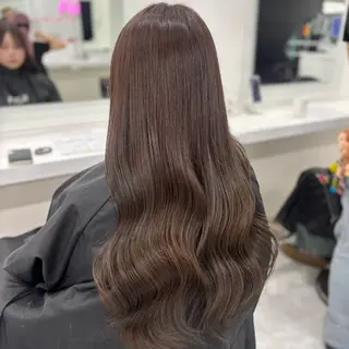 ロング まろっと艶感ブラウン ベージュ🤍まなかのヘアスタイル