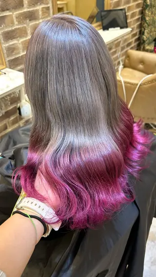 ミディアム カラー ゆう🫧 透明感/ハイトーンのヘアスタイル