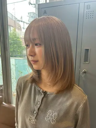 カラー 🎀艶ハイトーン特化 🎀セナのヘアスタイル