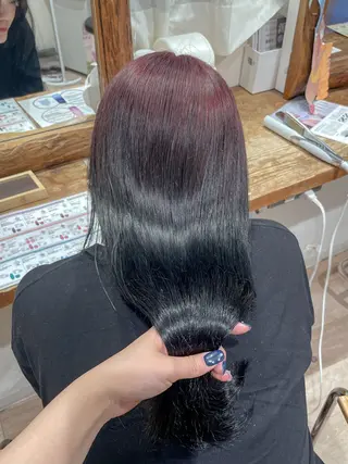ロング カラー cut/nail ▫️イチカ🌻のネイルデザイン