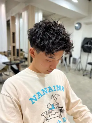 パーマ メンズ 心斎橋メンズサロン リベルテグリットのヘアスタイル