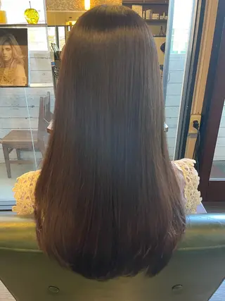 ロング 髪質改善縮毛矯正 専門店のヘアスタイル