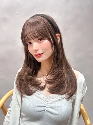 ロング ミディアムヘア Chifumiのヘアスタイル