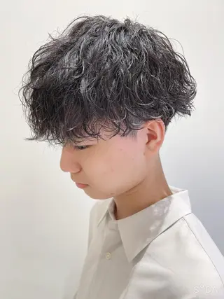 ショート パーマ メンズ メンズパーマ特化/ メッシュ/薫/店長のヘアスタイル
