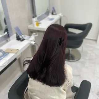 ロング カラー ヘアアレンジ 🎀RIN🎀 縮毛矯正🩶暗髪のヘアスタイル