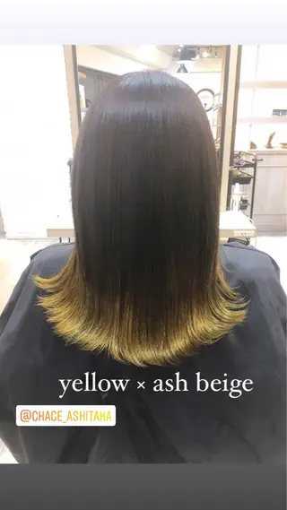 ミディアム カラーアンドケアリタ kitamuuuのヘアスタイル