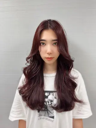 ミディアム カラー 韓国ヘア 店長NEGIのヘアスタイル