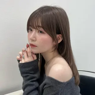 セミロング カラー トレンドヘア /mina♡のヘアスタイル