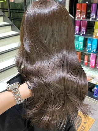 ロング カラー メンズパーマ 新宿 yudaiのヘアスタイル