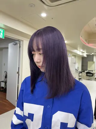 セミロング カラー 💟RINNA 艶カラー💟のヘアスタイル