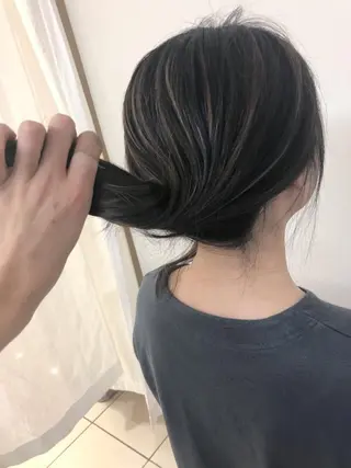 セミロング カラー 美髪矯正・レイヤー 倉友哉のヘアスタイル