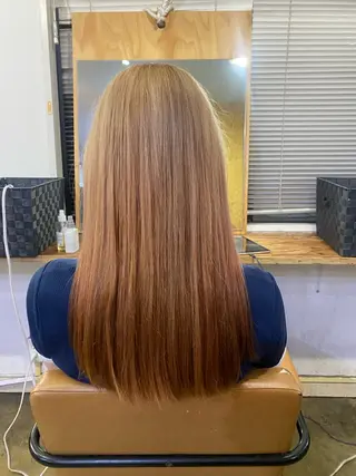 ロング カラー ブリーチカラーと、髪 質改善。HARUKAのヘアスタイル
