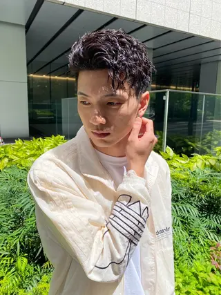 ショート カラー パーマ ヘアアレンジ メンズ メンズ特化酒井翔太 /メンズカット/名駅のヘアスタイル