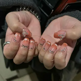 ネイル パラあり！フィルイン 美フォルムのネイルデザイン
