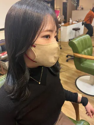 ミディアム 北野 未優香のヘアスタイル