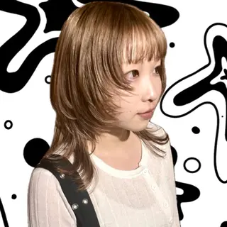 セミロング Rena✴︎トレンド ×スタンダードMIXのヘアスタイル