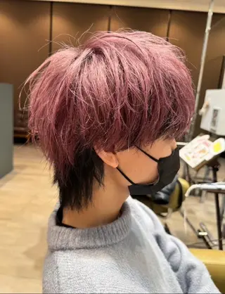 カラー メンズ 髪質改善/ハイトーン /デザイン見正 恵弥のヘアスタイル