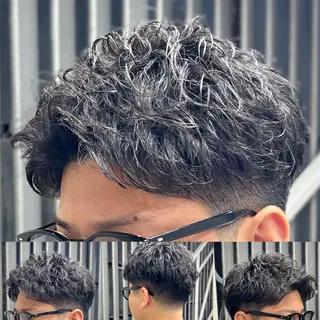 ショート パーマ トミモト アユムのヘアスタイル