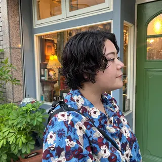 ショート パーマ トレンドパーマ☝️ 🌱ショート/緒方椋のヘアスタイル