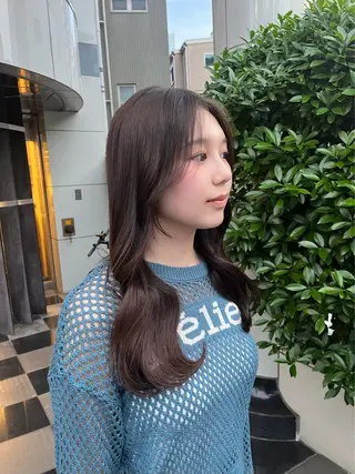 ロング 韓国レイヤー ☁️🫧森ハリス誠一のヘアスタイル
