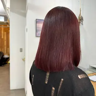 ミディアム カラー 🪭risa 暖色/レイヤー🪭のヘアスタイル