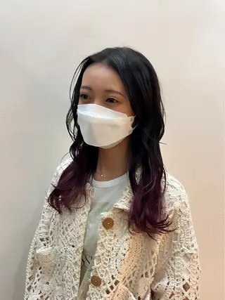 ロング カラー 透明感/血色カラー/ 似合せレイヤー/ゆいのヘアスタイル