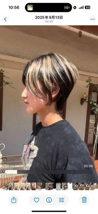 ショート サクラテッセン所属・河本 愛花のヘアスタイル