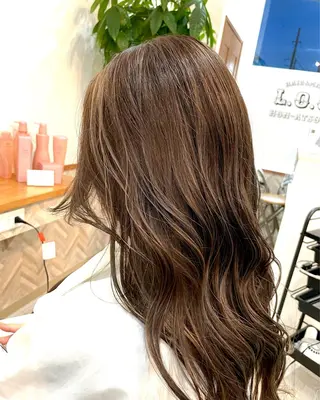ロング フェードパーマ 新倉幸之助のヘアスタイル