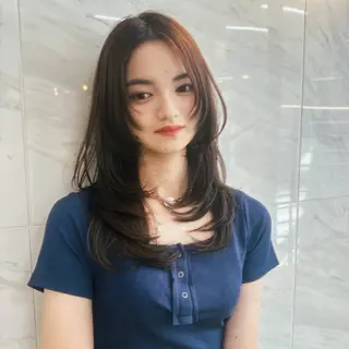 ロング カラー Pocket仙台 💚モエリのヘアスタイル