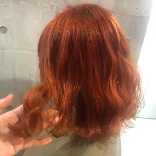 ミディアム カラー 髪質改善💓艶髪💓 暖色💗加藤あゆみのヘアスタイル