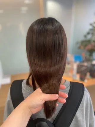 ミディアム パーマ ハイトーン/レイヤー 似合わせ・ユキノのヘアスタイル