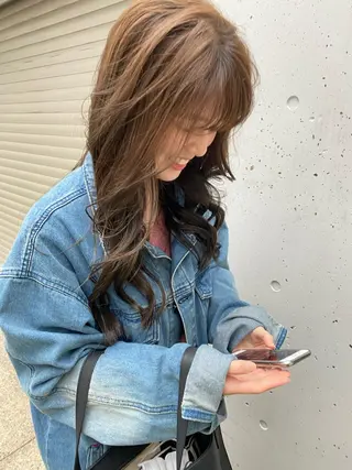 ロング カラー ヘアアレンジ お任せヘア☘️☘️ 及川渚のヘアスタイル