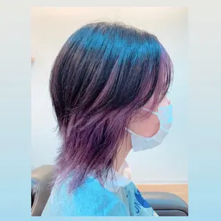 ミディアム カラー 田中 泰正のヘアスタイル