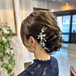 セミロング ヘアアレンジ Hair/Make- up❤︎saOsaのヘアスタイル